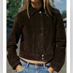 Zara Genuine Leather Cropped Jacket NWT Sizes S, M